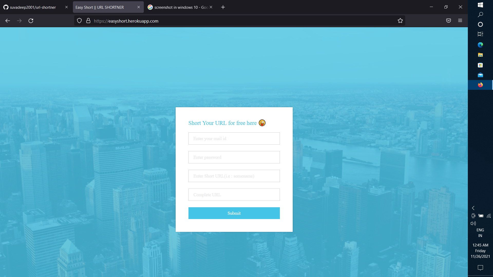 URL Shortner